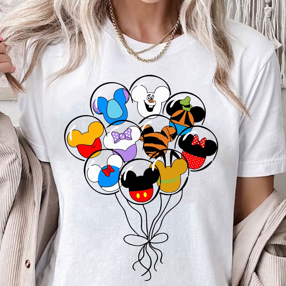 Mouse and Friend Balloon SVG, Winnie The Pooh Balloon Svg, Magical Kingdom Svg, Matching Family Svg, Svg, Png Files For Cricut Sublimation.jpg