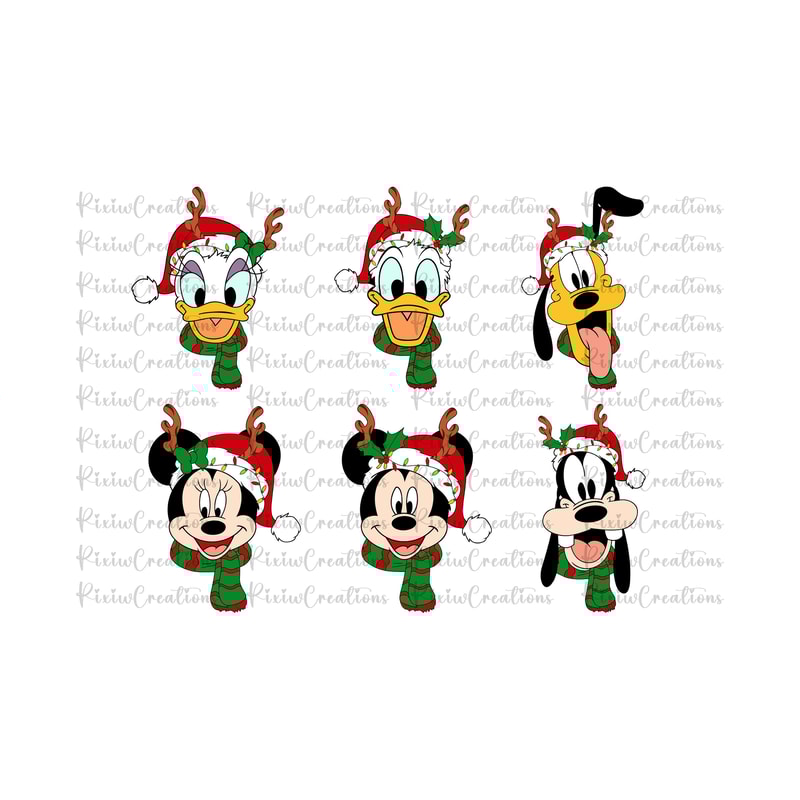 Bundle Christmas Mouse And Friend SVG, Christmas Season Svg, Christmas Squad Svg, Xmas Holiday Svg, Merry Christmas Svg, Digital Download.jpg
