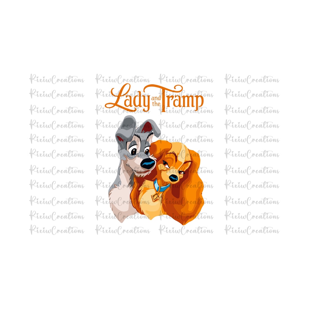 Lady and Tramp Dogs Png, Cute Dogs PNG, Lady and Tramp Svg, Lady and Tramp Png, Lady and Tramp Sublimation, Digital File, Instant Download.jpg