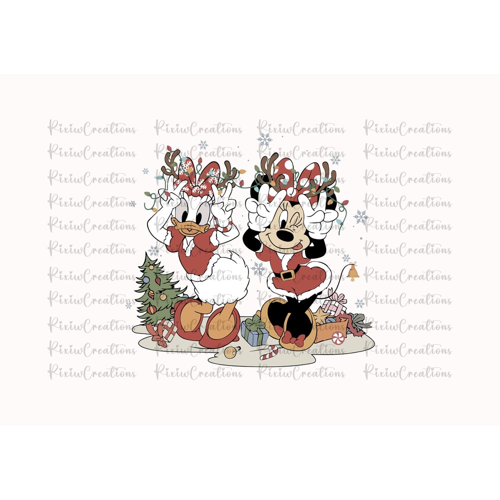 Minnie Christmas, Christmas Sublimation Png, Christmas Svg, Daisy Svg, Minnie Daisy Christmas, Christmas Png.jpg