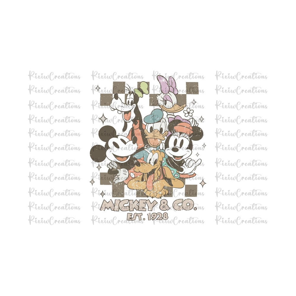 Retro Mickey & Company PNG, Family Vacation png, Family Trip Png, Vacay Mode Png, Magic Kingdom Png, Mickey Png, Mouse Png, Digital File.jpg