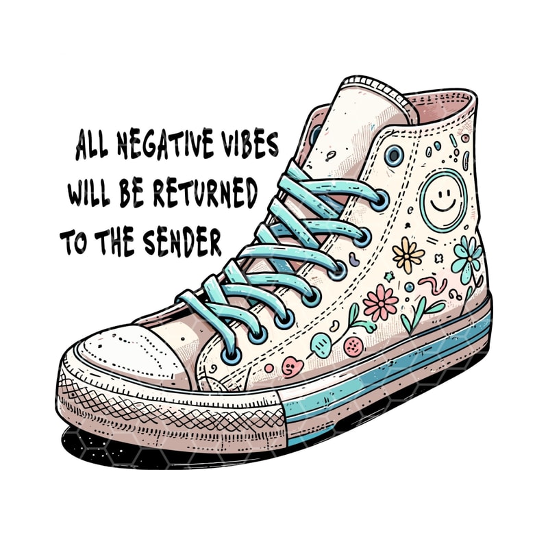 All Negative Vibes Will Be Returned To The Sender PNG, Inspirational sublimation, Cute Fun Design, T-Shirts Png Design, Commercial Use.jpg