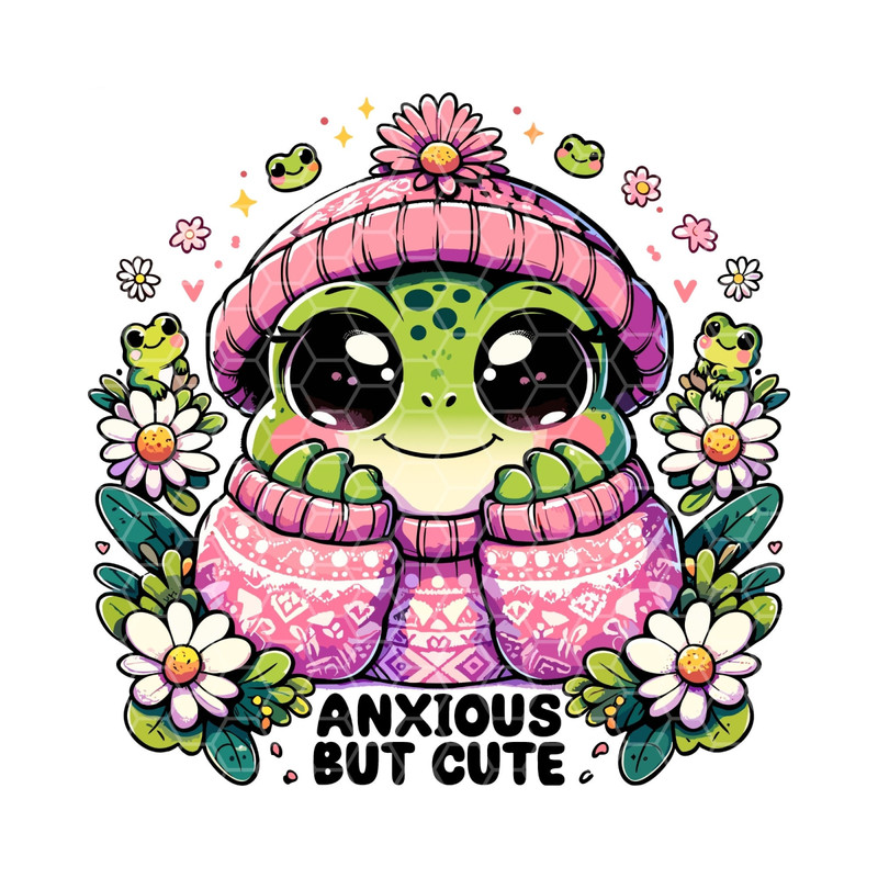 Anxious But Cute Png, Mental Health Matters, Anxious But Cute, Self Care Png, Self Love Png, Motivational Png, Sticker PNG, Commercial Use 1.jpg