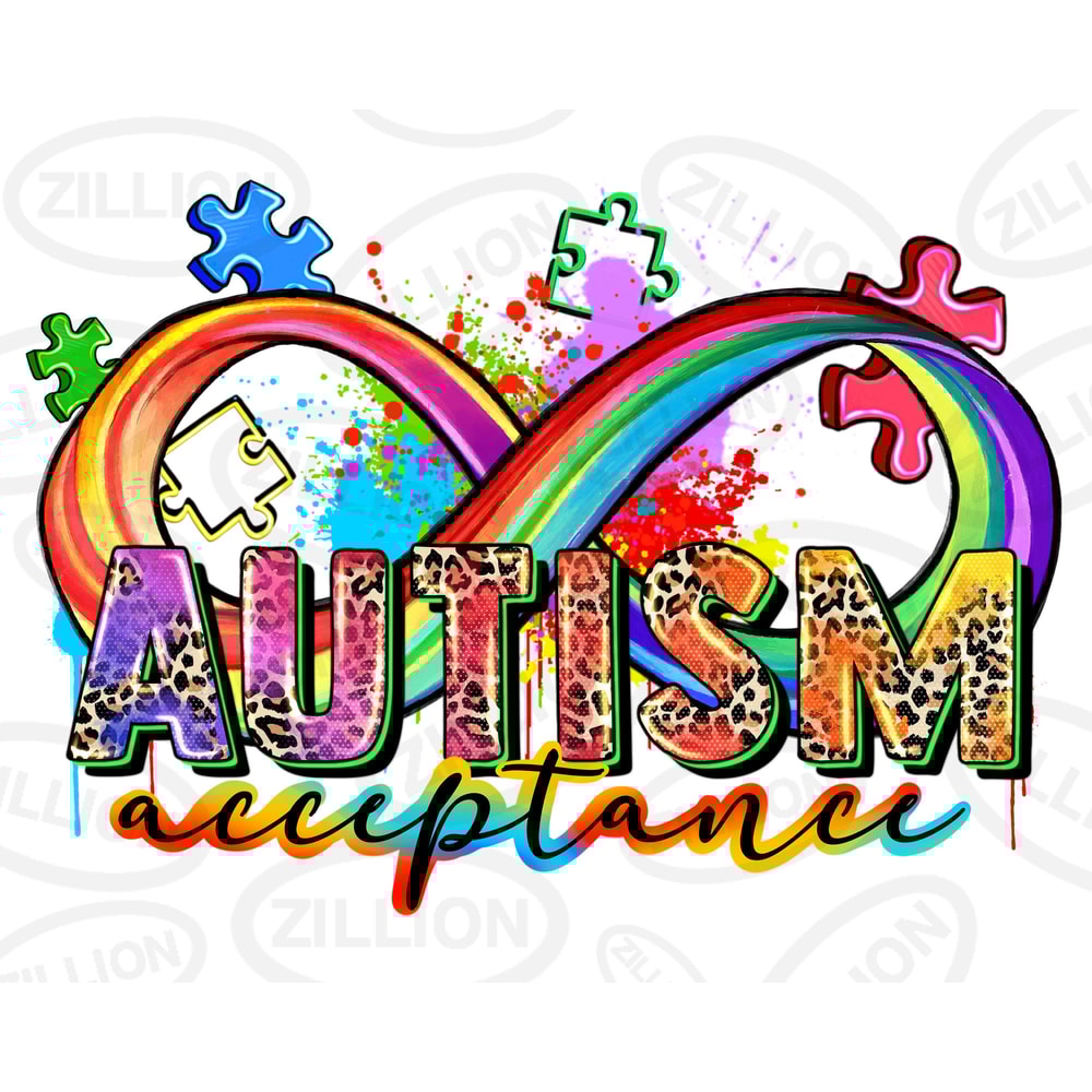 Autism acceptance png sublimation design download, Autism Awareness png, western Autism png, Autism puzzle png, sublimate designs download.jpg