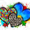 Autism hearts png sublimation design download, Autism Awareness png, Autism puzzle pieces png, Autism png, sublimate designs download.jpg