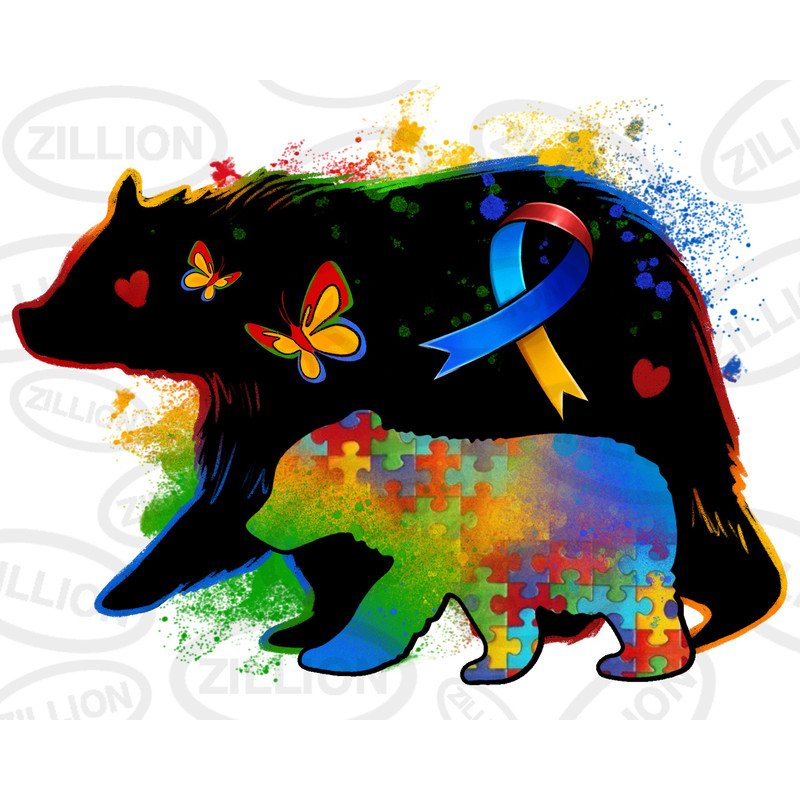 Autism mama bear png sublimation design download, Autism Awareness png, Autism png, Autism ribbon png, sublimate designs download.jpg