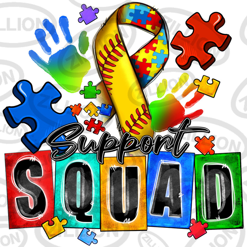 Softball support squad Autism png, Autism Awareness png, Autism ribbon png, Softball png, sport png, sublimate designs download.jpg