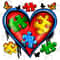 Autism heart png sublimation design download, Autism Awareness png, Autism puzzle png, Autism life png, sublimate designs download.jpg
