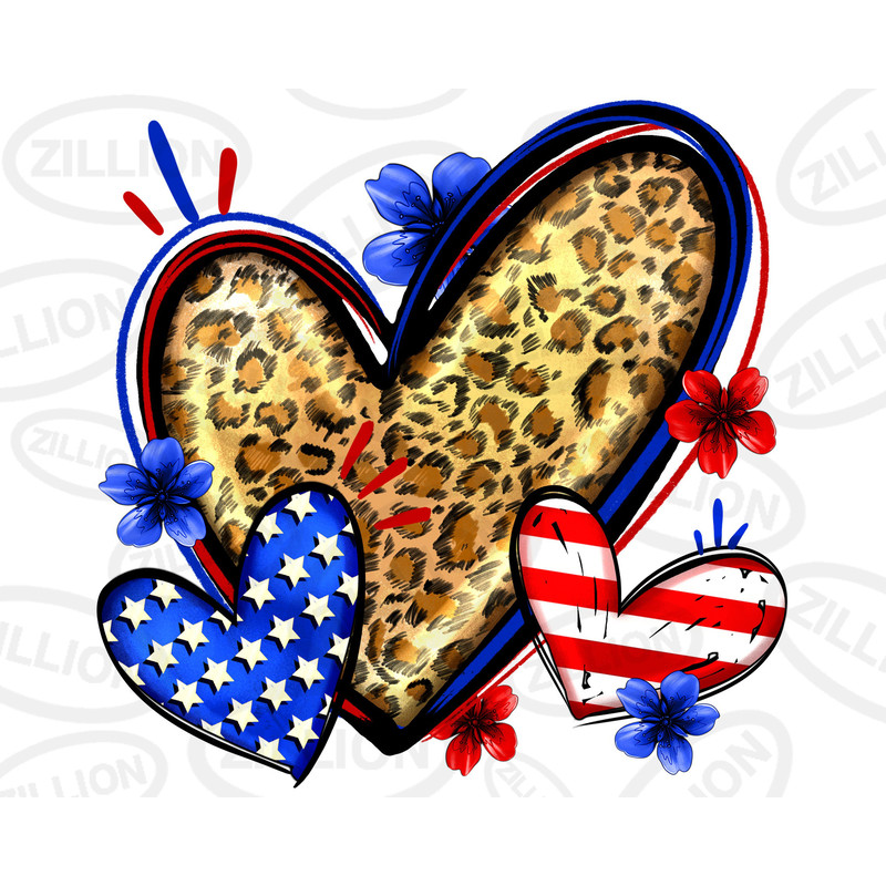 American flag heart leopard png sublimation design download, Independence Day png, USA flag heart png, 4th of July png, sublimate download.jpg