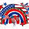 American rainbow png sublimation design download, 4th of July png, USA flag png, western rainbow png, USA png, sublimate designs download.jpg