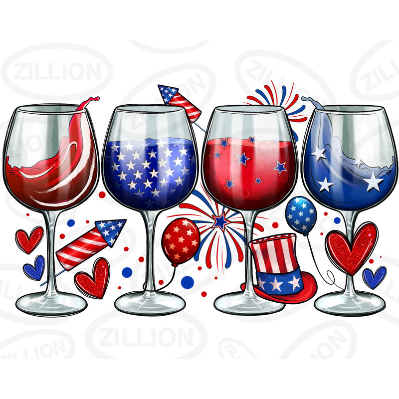 American wine glasses png sublimation design download, American flag png, Independence Day png, USA flag png, sublimate designs download.jpg