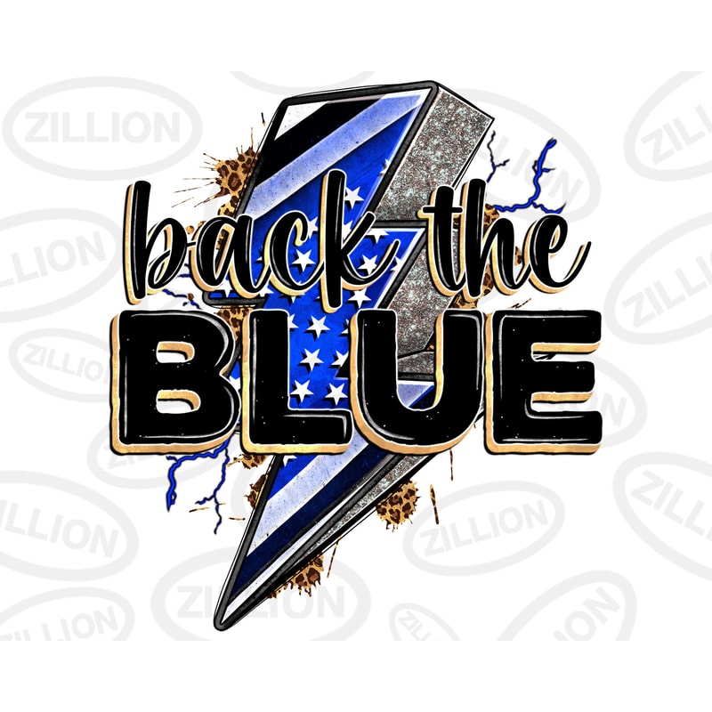 Back the blue with lightning bolt png sublimation design download, police png, American flag png, 4th of July png,sublimate designs download.jpg