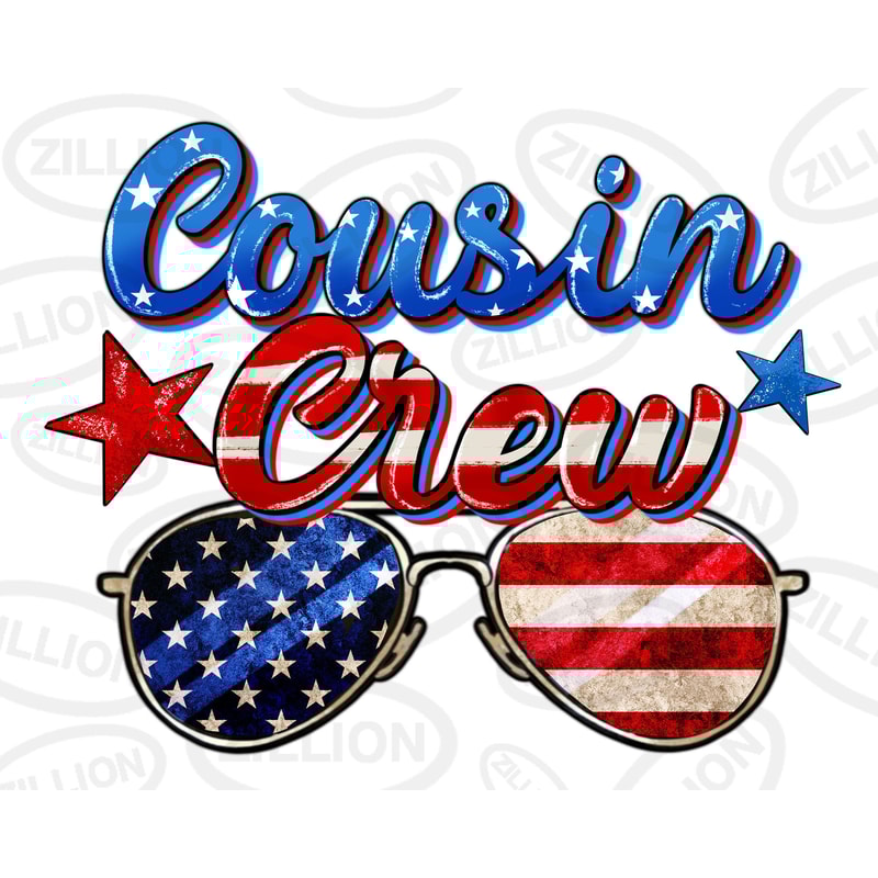 Cousin crew png sublimation design download, Independence Day png, 4th of July png, USA flag png, sublimate designs download.jpg
