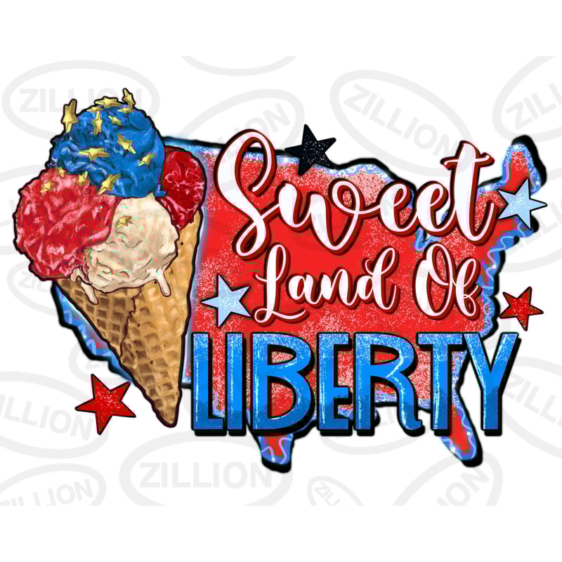 Sweet land of liberty png sublimation design download, USA ice cream png, 4th of July png, Independence Day png, sublimate designs download.jpg