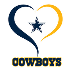 love dallas cowboys svg td13012