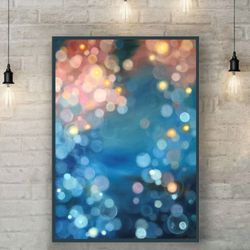 abstract painting original colorful wall art home decor art