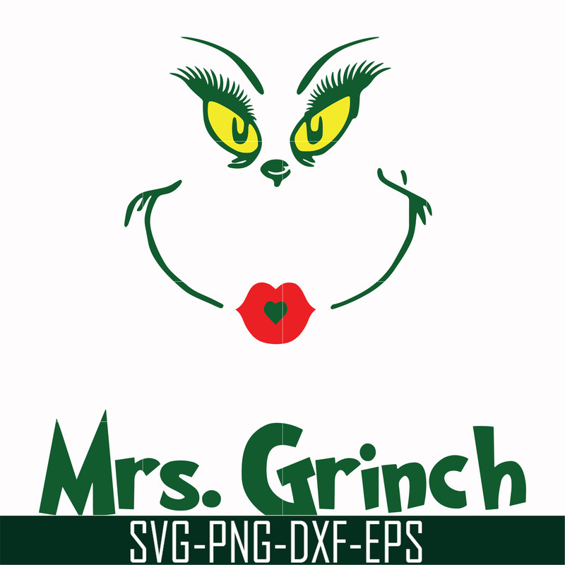 DR00039-Mrs. Grinch svg, png, dxf, eps file DR00039.jpg