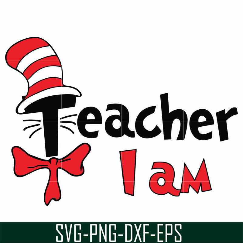 DR00043-I am teacher svg, png, dxf, eps file DR00043.jpg
