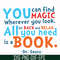 DR00097-You can find magic wherever you look all you need sit back and relax all you need is a book svg, png, dxf, eps file DR00097.jpg