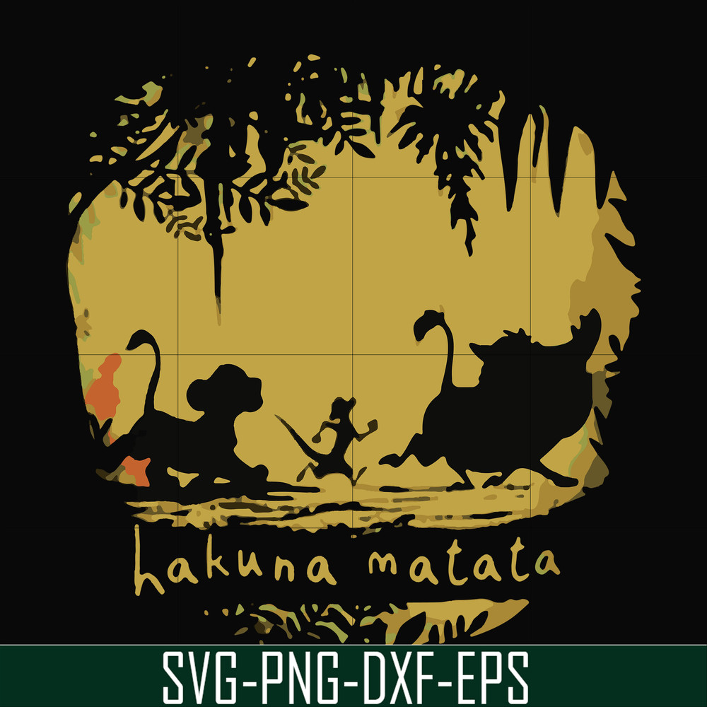 FN000159-Hakuna Matata svg, png, dxf, eps file FN000159.jpg