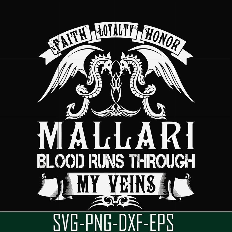 FN000243-Mallari blood runs through my veins svg, png, dxf, eps file FN000243.jpg