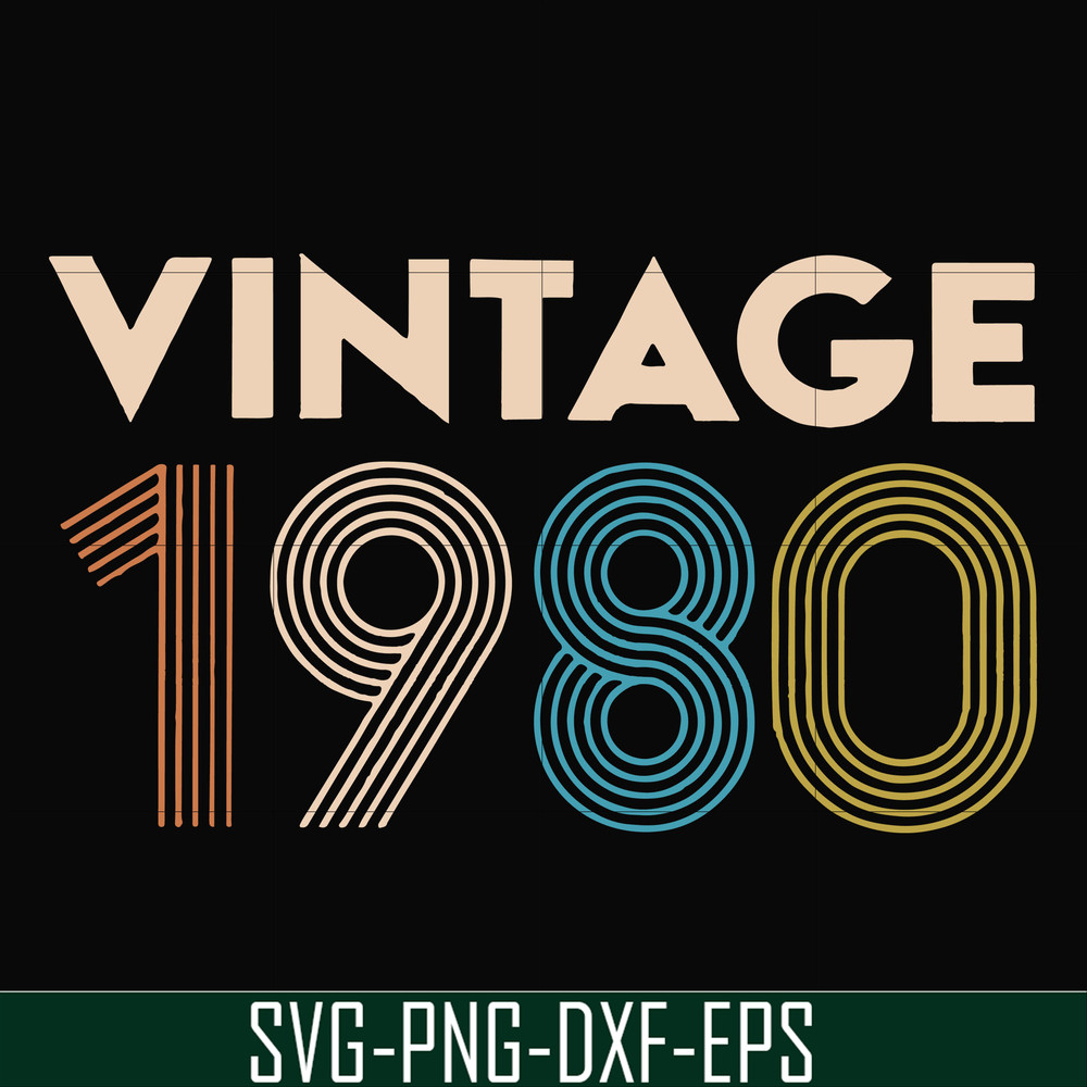 FN000283-Vintage 1980 svg, png, dxf, eps file FN000283.jpg