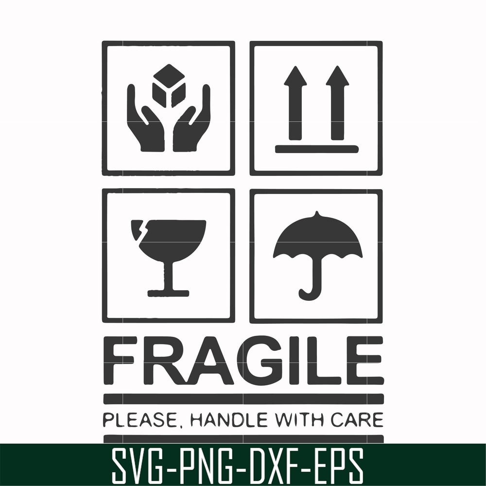 FN000567-Fragile please handle with care svg, png, dxf, eps file FN000567.jpg