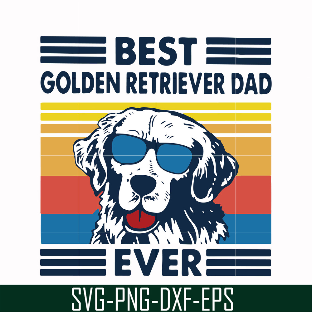 FTD30-Best golden retriever dad ever svg, png, dxf, eps, digital file FTD30.jpg