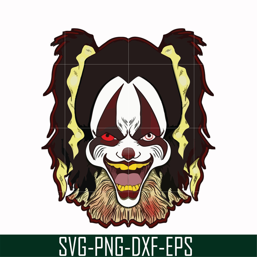 HLW0016-Clown svg, halloween svg, png, dxf, eps digital file HLW0016.jpg