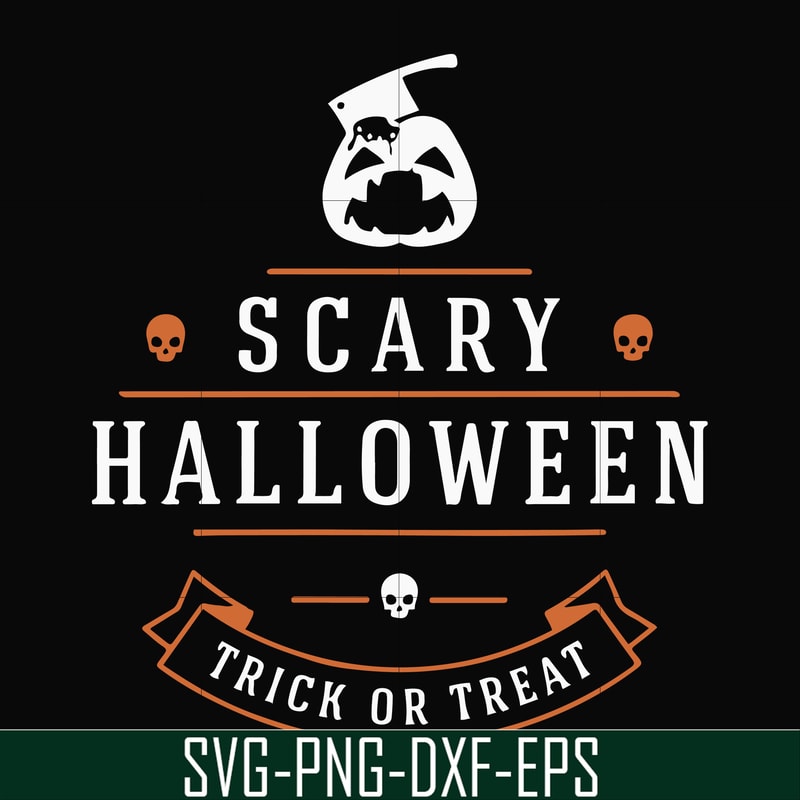 HLW17072013-Scary halloween trick or treat svg, png, dxf, eps digital file HLW17072013.jpg