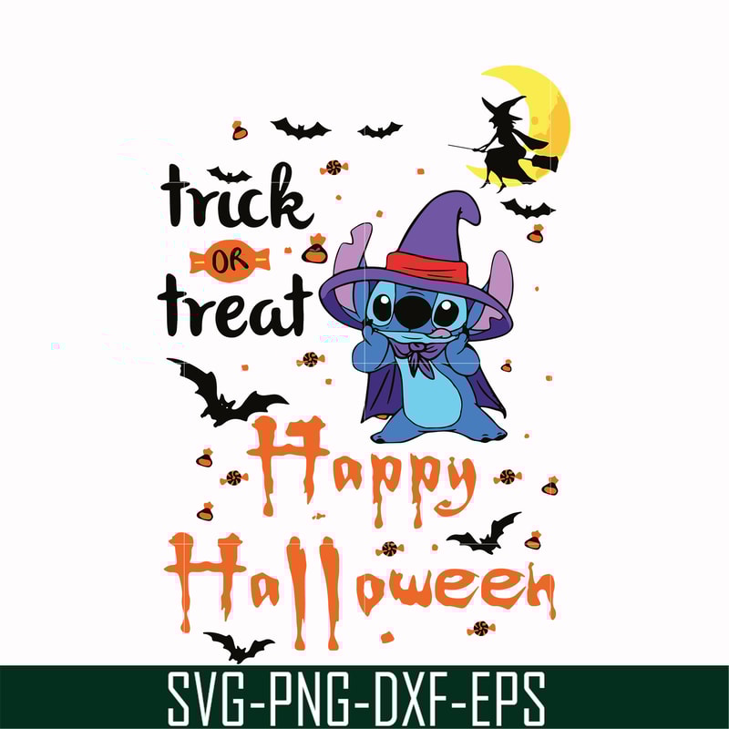HLW1707205-Trick or treat svg, happy halloween svg, png, dxf, eps digital file HLW1707205.jpg