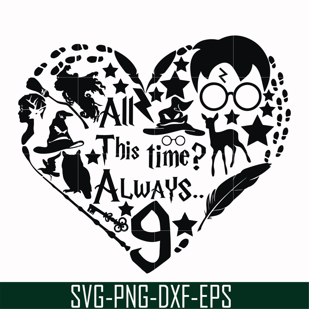 HRPT00035-All this time always svg, png, dxf, eps file HRPT00035.jpg