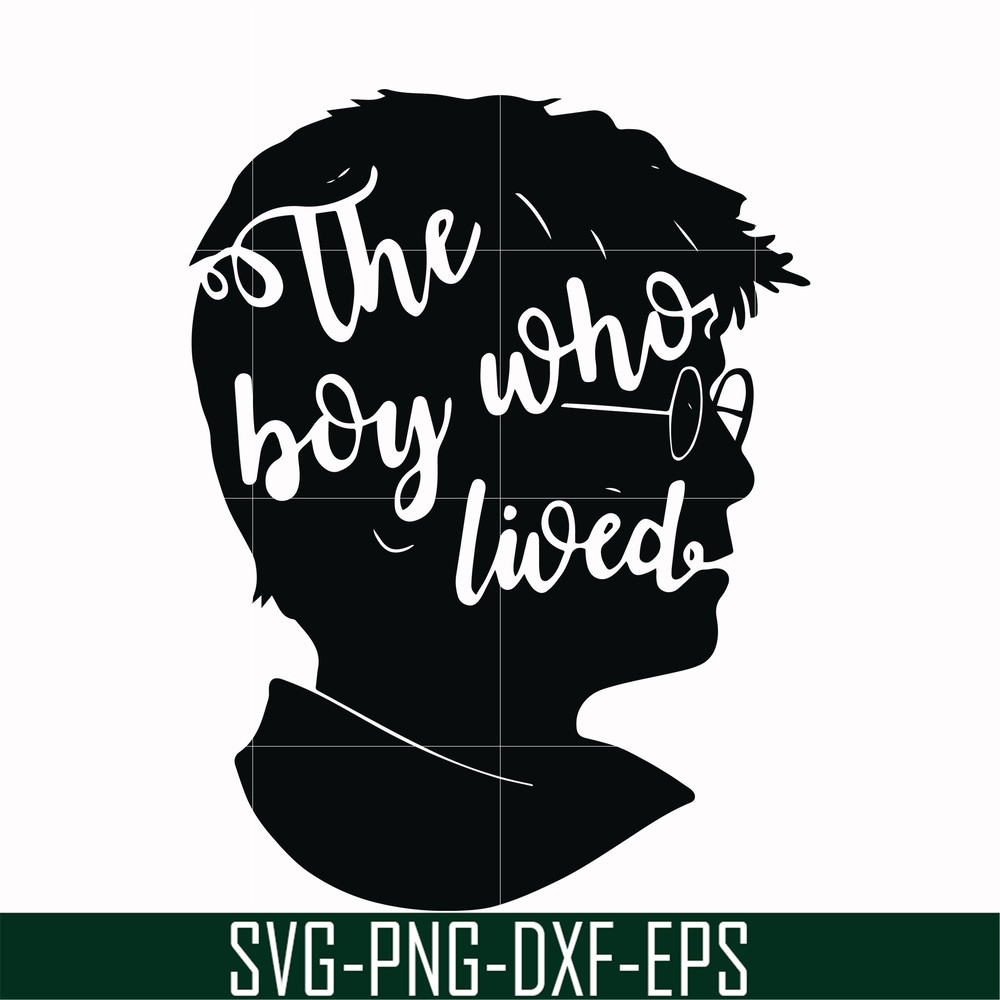 HRPT0006-The boy who lived svg, png, dxf, eps file HRPT0006.jpg