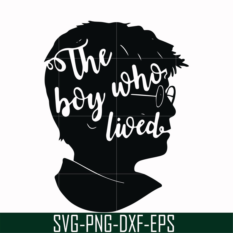 HRPT0006-The boy who lived svg, png, dxf, eps file HRPT0006.jpg