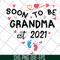 MTD20042114-Soon to be grandma est 2021 svg, Mother's day svg, eps, png, dxf digital file MTD20042114.jpg