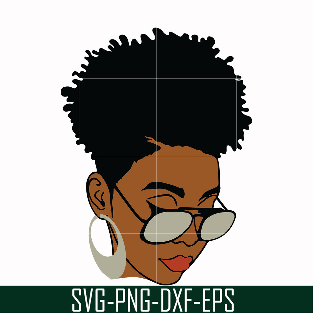 OTH00017-Unbothered Black Girl Svg, Afro Woman Svg, African American Woman svg, png, dxf, eps file OTH00017.jpg