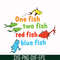 DR0002-One fish two fish red fish blue fish svg, png, dxf, eps file DR0002.jpg