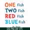 DR00089-One fish two fish red fish blue fish svg, png, dxf, eps file DR00089.jpg