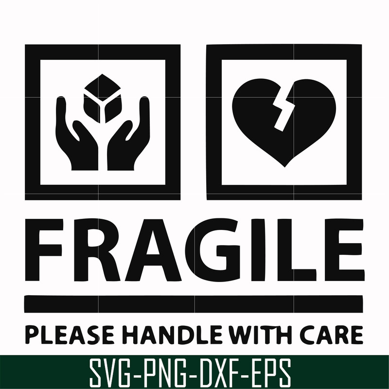 FN000566-Fragile please handle with care svg, png, dxf, eps file FN000566.jpg
