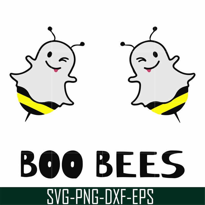 HLW0009-BOO BEES, halloween svg, png, dxf, eps digital file HLW0009.jpg