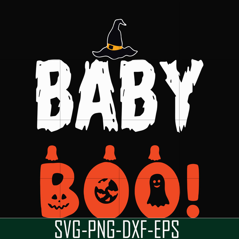 HLW0083-Baby boo! svg, png, dxf, eps digital file HLW0083.jpg