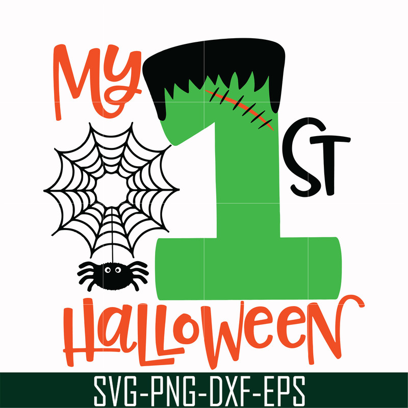 HLW0084-My 1st hallowen svg, png, dxf, eps digital file HLW0084.jpg