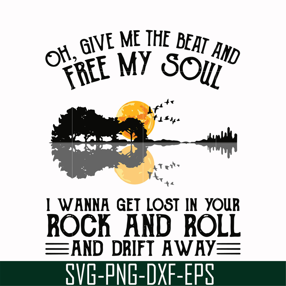 HLW0166-Give me the beat and free my soul svg, png, dxf, eps digital file HLW0166.jpg