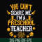 HLW25072013-You cant scare me im a preschool teacher svg, halloween svg, png, dxf, eps digital file HLW25072013.jpg
