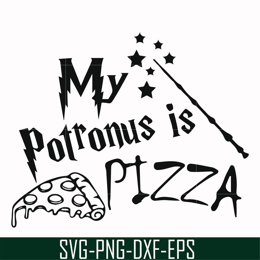 HRPT00012-My potronus is pizza svg, png, dxf, eps file HRPT00012.jpg