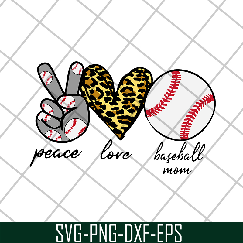 MTD16042135-Peace love mom baseball svg, Mother's day svg, eps, png, dxf digital file MTD16042135.jpg