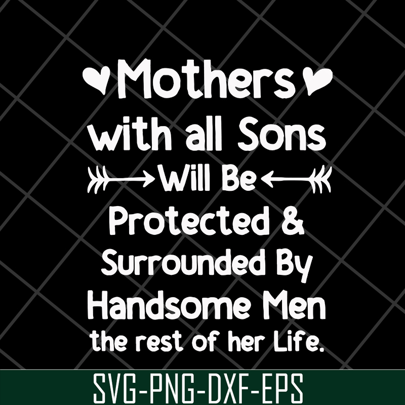 MTD20042109-Mother's with all sons svg, Mother's day svg, eps, png, dxf digital file MTD20042109.jpg
