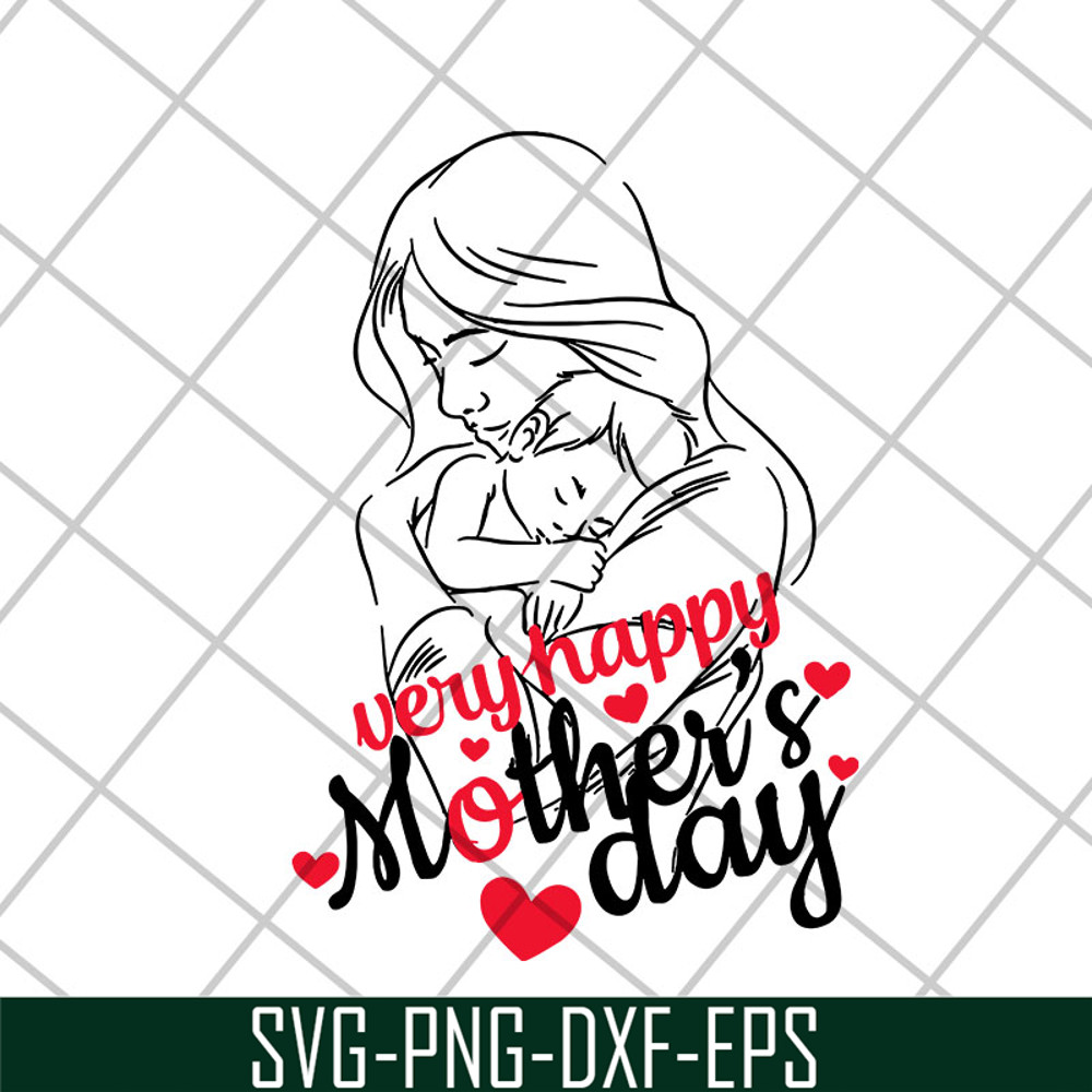 MTD26042110-very happy mother's day svg, Mother's day svg, eps, png, dxf digital file MTD26042110.jpg