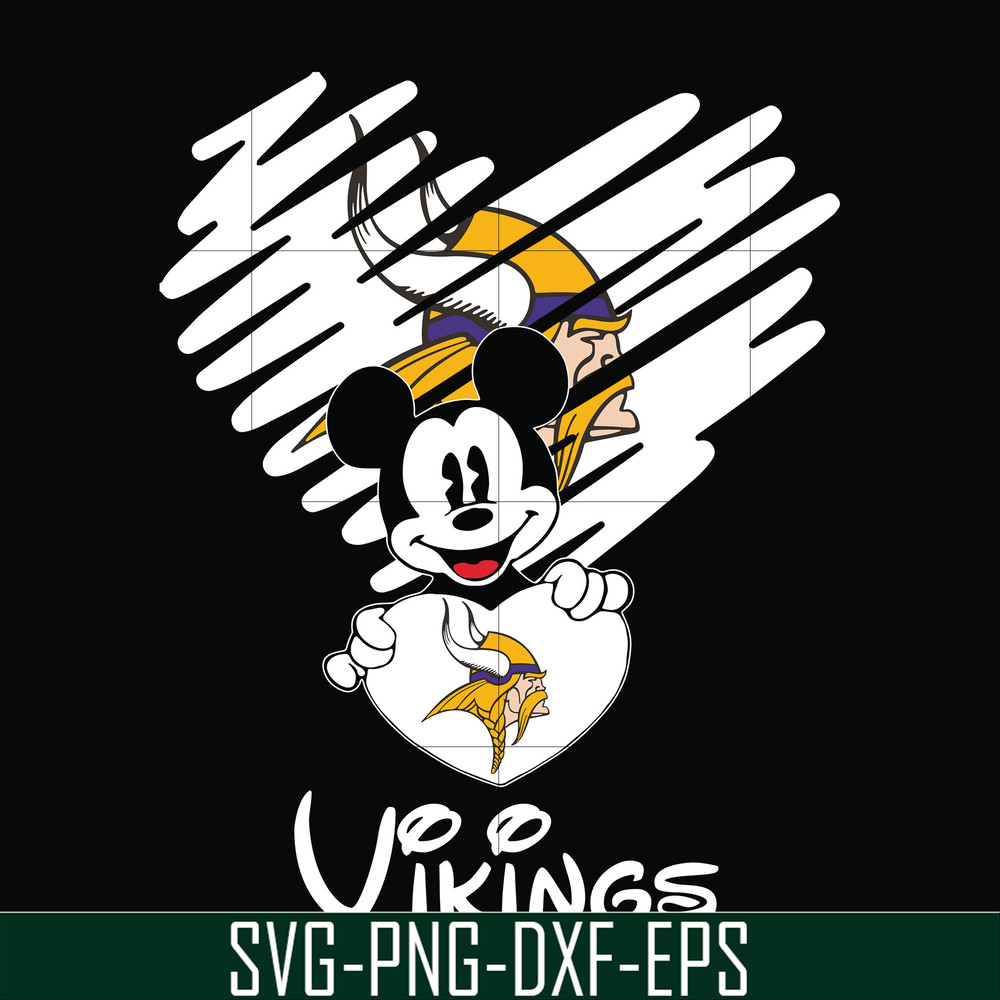 NNFL0054-Vikings heart svg, png, dxf, eps digital file NNFL0054.jpg