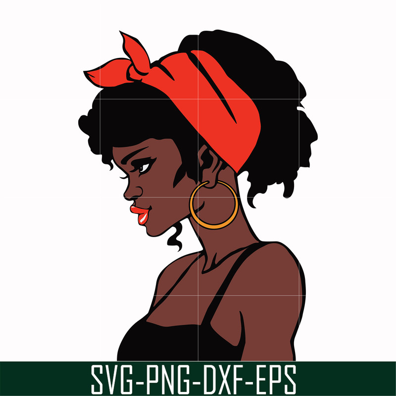 OTH00020-Unbothered Black Girl Svg, Afro Woman Svg, African American Woman svg, png, dxf, eps file OTH00020.jpg